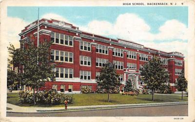 High School Hackensack, New Jersey Postcard
