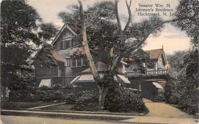 Senator Wm. M Johnson's Residence Hackensack, New Jersey Postcard
