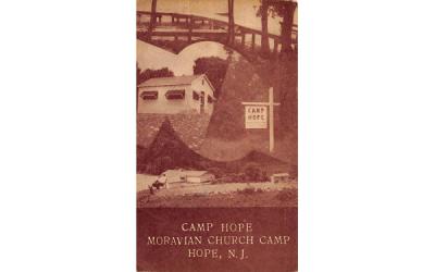 Camp Hope Moravian Church Camp New Jersey Postcard