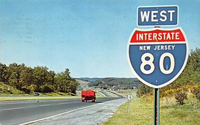 Interstate Route 80 New Jersey Postcard