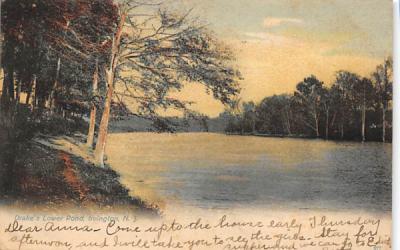Drake's Lower Pond Irvington, New Jersey Postcard