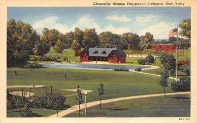 Chancellor Avenue Playground Irvington, New Jersey Postcard