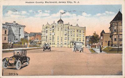Hudson County Boulevard Jersey City, New Jersey Postcard