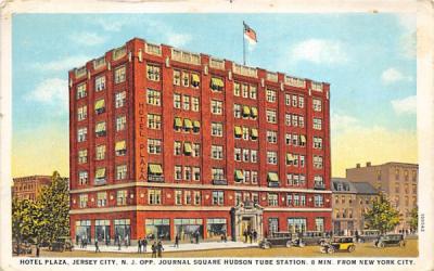 Hotel Plaza Jersey City, New Jersey Postcard