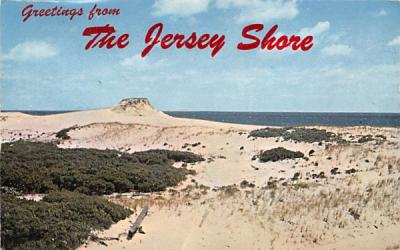There are still some beautiful sand dunes here Jersey Shore, New Jersey Postcard