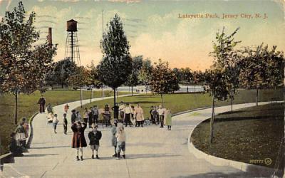 Lafayette Park Jersey City, New Jersey Postcard