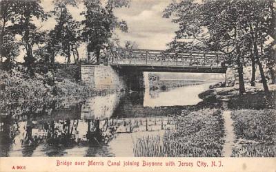 Bridge over Morris Canal Jersey City, New Jersey Postcard