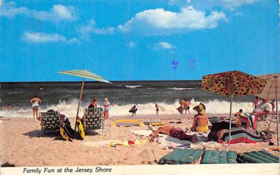 Family Fun at the Jersey Shore New Jersey Postcard