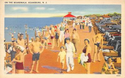 On the Boardwalk Keansburg, New Jersey Postcard