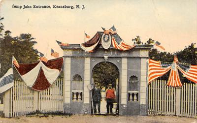 Camp Jahn Entrance Keansburg, New Jersey Postcard