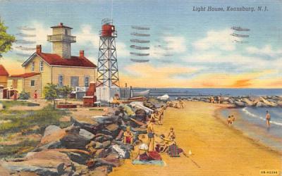 Light House Keansburg, New Jersey Postcard