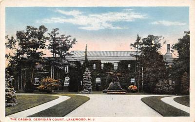 The Casino, Georgian Court Lakewood, New Jersey Postcard