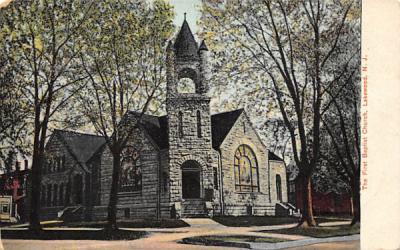 The First Baptist Church Lakewood, New Jersey Postcard