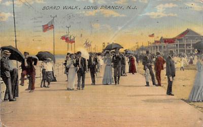 Board Walk  Long Branch, New Jersey Postcard