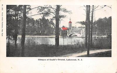 Glimpse of Gould's Ground Lakewood, New Jersey Postcard