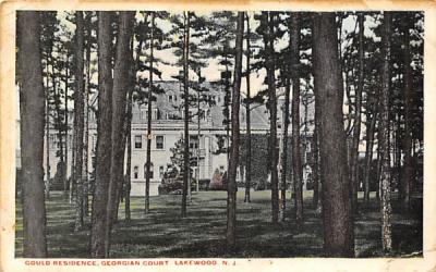 Gould Residence, Georgian Court Lakewood, New Jersey Postcard
