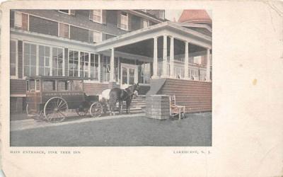 Main Entrance, Pine Tree Inn Lakehurst, New Jersey Postcard
