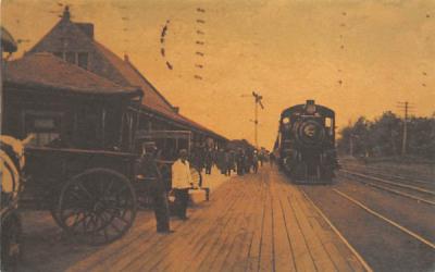 Lakewood Railroad Station New Jersey Postcard