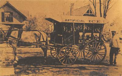 Ice Wagon Lakewood, New Jersey Postcard