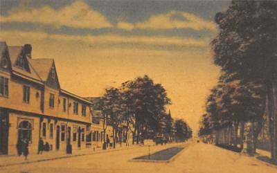 Clifton Avenue looking North from Main Street Lakewood, New Jersey Postcard