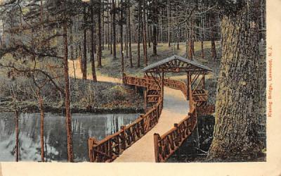 Kissing Bridge Lakewood, New Jersey Postcard