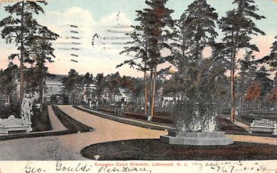 Georgian Court Grounds Lakewood, New Jersey Postcard