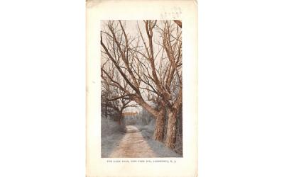 The Lake Road, Pine Tree Inn Lakehurst, New Jersey Postcard