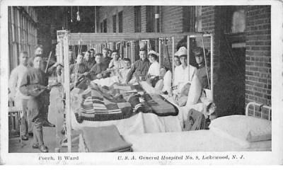 U.S.A. General Hospital No. 9 Lakewood , New Jersey Postcard