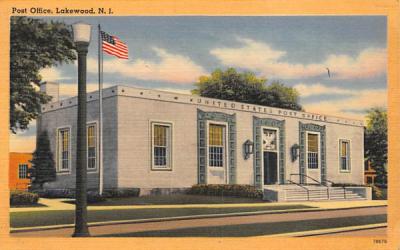Post Office  Lakewood, New Jersey Postcard