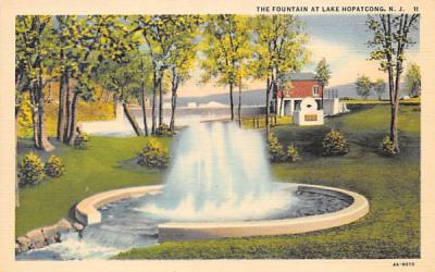 The Fountain at Lake Hopatcong New Jersey Postcard