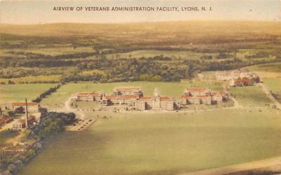 Ariview of Veterans Administration Facility Lyons, New Jersey Postcard