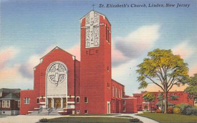 St. Elizabeth's Church Linden, New Jersey Postcard