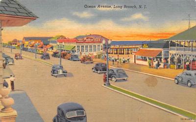 Ocean Avenue Long Branch, New Jersey Postcard