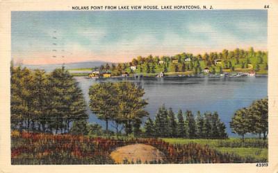 Nolans Point from Lake View House Lake Hopatcong, New Jersey Postcard