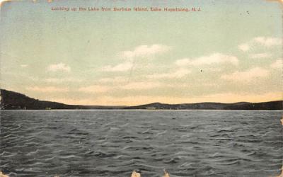 Looking up the Lake from Bertram Island Lake Hopatcong, New Jersey Postcard