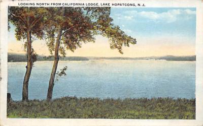 Looking North from California Lodge Lake Hopatcong, New Jersey Postcard