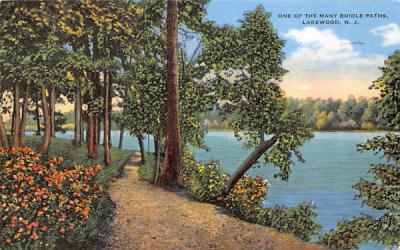 One of the Many Bridle Paths Lakewood, New Jersey Postcard