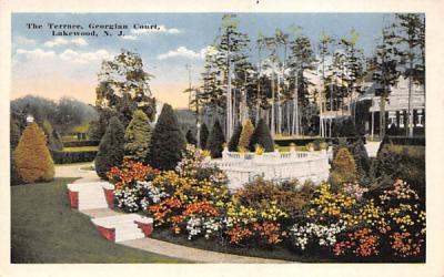 The Terrace, Georgian Court Lakewood, New Jersey Postcard