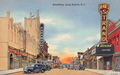 Broadway  Long Branch, New Jersey Postcard