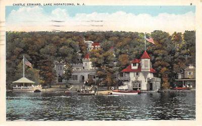Castle Edward Lake Hopatcong, New Jersey Postcard