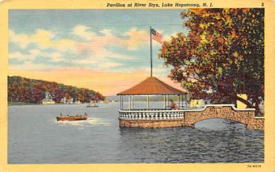 Pavilion at River Styx Lake Hopatcong, New Jersey Postcard