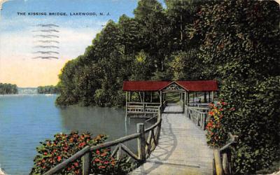 The Kissing Bridge Lakewood, New Jersey Postcard