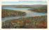 Bird's-Eye View from the Mountain Lake Hopatcong, New Jersey Postcard