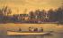 Boating on Lake Carasaljo, Reproduction Lakewood, New Jersey Postcard