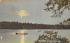 Moonlight on Lake Carasljo Lakewood, New Jersey Postcard