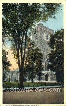St Peters Church  - Morristown, New Jersey NJ Postcard