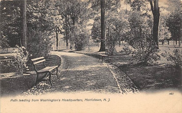 Path leading from Washington's Headquarters Morristown, New Jersey Postcard