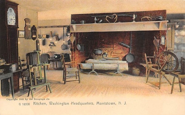 Kitchen, Washington Headquarters Morristown, New Jersey Postcard