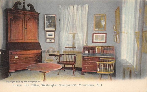 The Office, Washington Headquarters Morristown, New Jersey Postcard