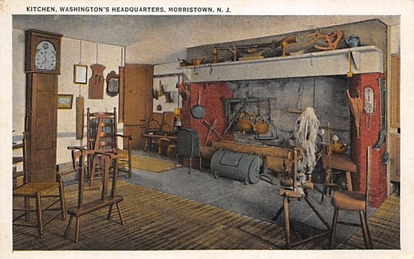Kitchen, Washington's Headquarters Morristown, New Jersey Postcard